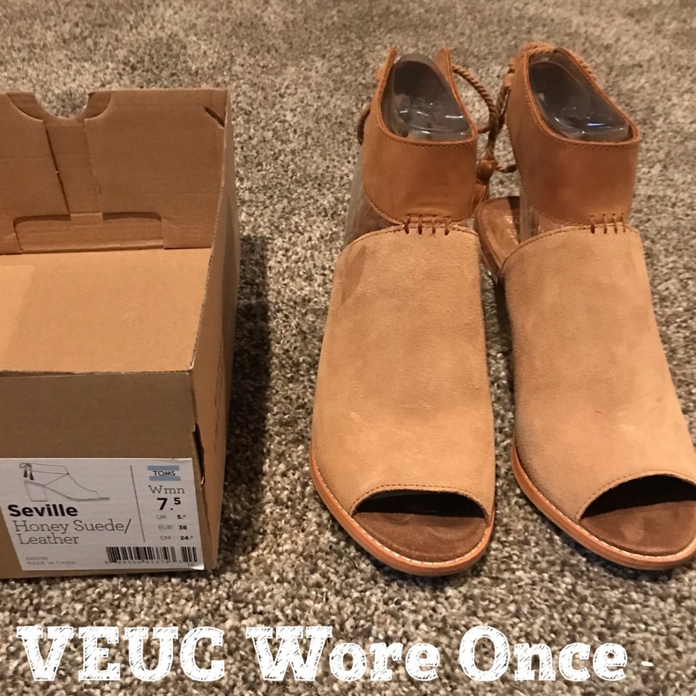 VERY EUC Toms Seville Bootie sz. 7.5
